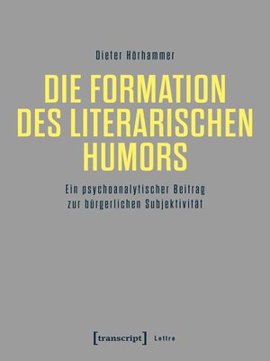 cover image of Die Formation des literarischen Humors